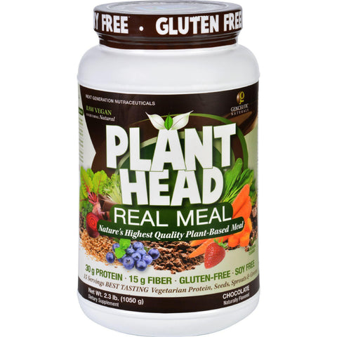 Genceutic Naturals Plant Head Real Meal - Chocolate - 2.3 Lb
