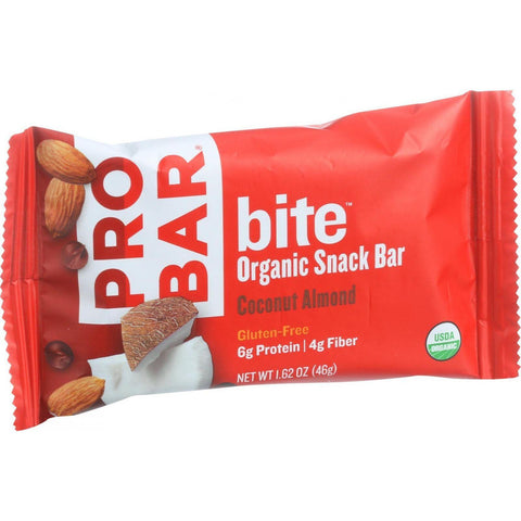 Probar Bite Organic Snack Bar - Coconut Almond - 1.62 Oz Bars - Case Of 12