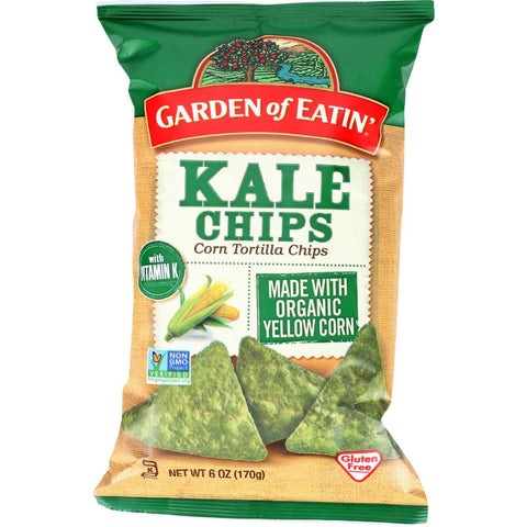 Garden Of Eatin Tortilla Chips - Organic - Kale - 6 Oz - Case Of 12
