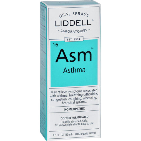 Liddell Homeopathic Asthma - Asm - Oral Spray - 1 Oz