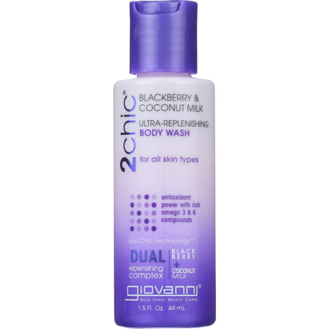 Giovanni Hair Care Products Bodywash - 2chic - Ultra-replenishing - Blackberry And Coconut Milk - 1.5 Oz - 1 Each
