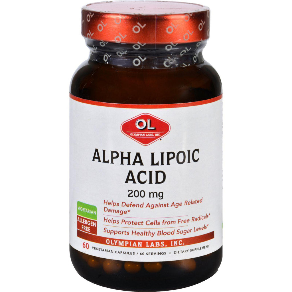 Olympian Labs Alpha Lipoic Acid - 200 Mg - 60 Vegetarian Capsules