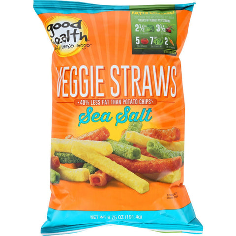 Good Health Veggie Straws - Sea Salt - 6.75 Oz - Case Of 10