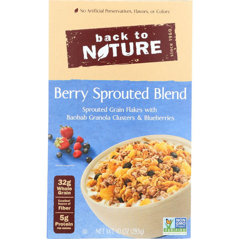 Back To Nature Cereal - Berry Sprouted Blend - 10 Oz - Case Of 6
