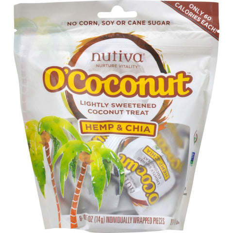 Nutiva Ococonut Snack - Organic - Hemp And Chia - 4 Oz - Case Of 8