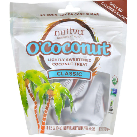 Nutiva Ococonut Snack - Organic - Classic - 4 Oz - Case Of 8