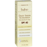 Babo Botanicals Sunscreen - Daily Sheer - Spf 40 - 1.7 Oz