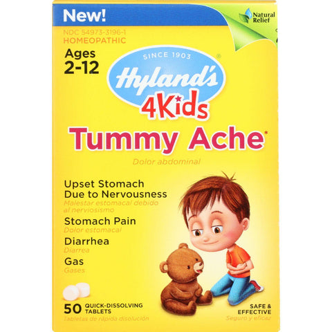 Hylands Homeopathic 4kids Tummy Ache - Quick-dissolving - 50 Tablets - 1 Each