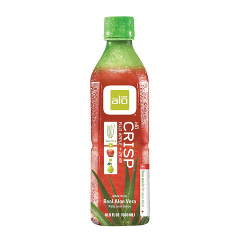 Alo Original Crisp Aloe Vera Juice Drink - Fuji Apple And Pear - Case Of 12 - 16.9 Fl Oz.