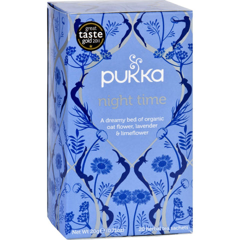 Pukka Herbal Teas Tea - Organic - Night Time - 20 Bags - Case Of 6