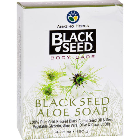 Black Seed Bar Soap - Aloe - 4.25 Oz