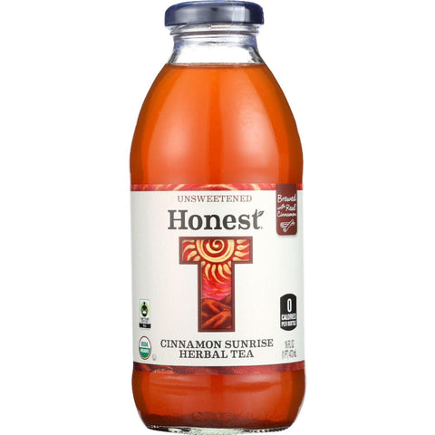 Honest Tea Tea - Organic - Glass Bottle - Cinnamon Sunrise Herbal - 16 Oz - Case Of 12