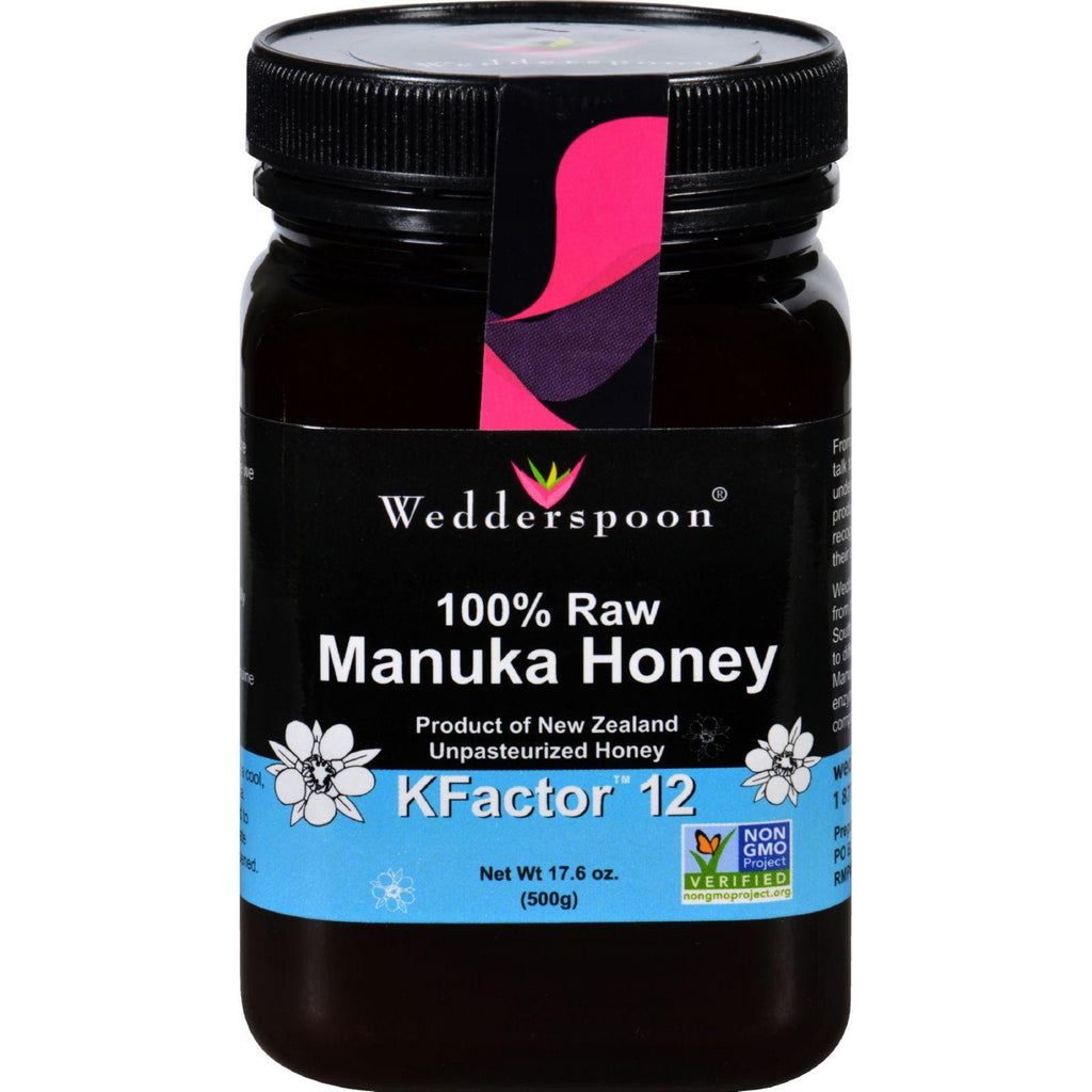 Wedderspoon Honey - Manuka - 100 Percent Raw - Kfactor 12 - 17.6 Oz