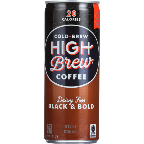 High Brew Coffee Coffee - Ready To Drink - Black And Bold - Dairy Free - 8 Oz - Case Of 12