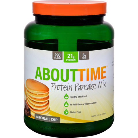 About Time Protein Pancake Mix - Chocolate Chip - 1.5 Lb
