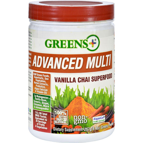 Greens Plus Superfood - Advanced Multi - Vanilla Chai - 9.4 Oz
