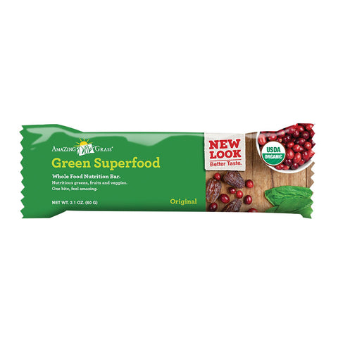 Amazing Grass Green Superfood Nutrition Bar - Original - Case Of 12 - 2.1 Oz.