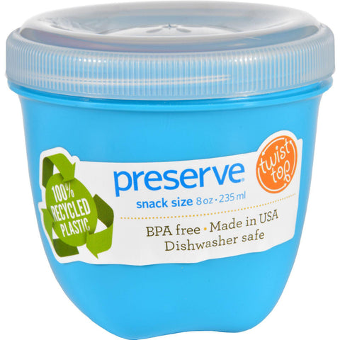 Preserve Food Storage Container - Round - Mini - Aqua - 8 Oz - 1 Count
