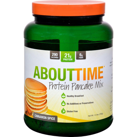 About Time Protein Pancake Mix - Cinnamon Spice - 1.5 Lb