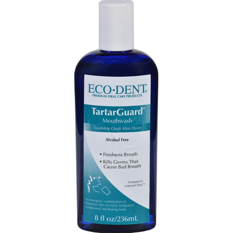 Eco-dent Mouthwash - Premium Oral Care - Tartarguard - 8 Oz