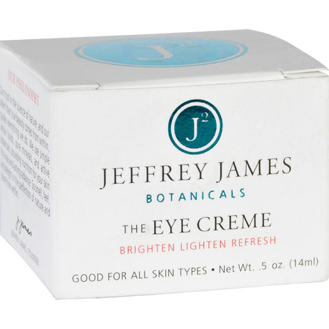 Jeffrey James Botanicals Eye Cream - The Eye Creme - Brighten Lighten Refresh - .5 Oz