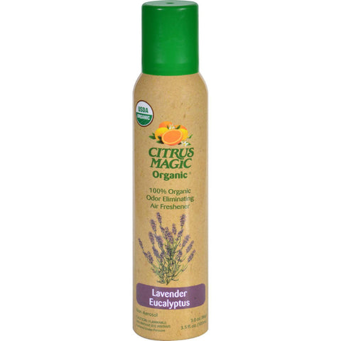 Citrus Magic Air Freshener - Odor Eliminating - Spray - Lavender Eucalyptus - 3.5 Oz