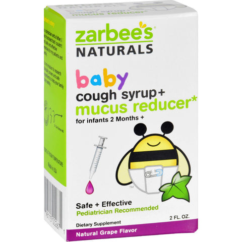 Zarbee's Cough Syrup And Mucus Reducer - Baby - 2 Oz
