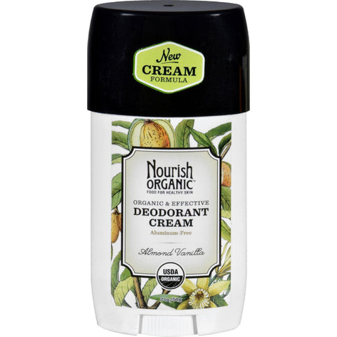 Nourish Organic Deodorant - Cream - Organic - Almond Vanilla - 2 Oz