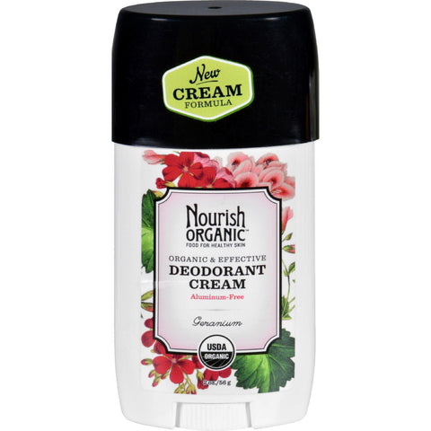 Nourish Organic Deodorant - Cream - Organic - Geranium - 2 Oz
