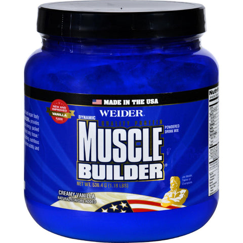 Weider Global Nutrition Muscle Builder - Dynamic - Powder - Vanilla - 1.18 Lb