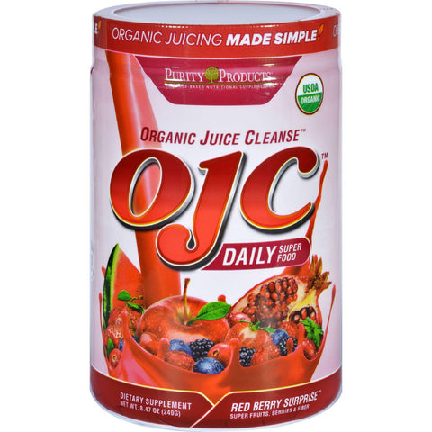 Ojc-purity Products Organic Juice Cleanse - Certified Organic - Daily Super Food - Red Berry Surprise - 8.47 Oz