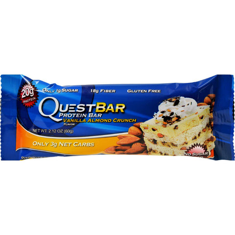 Quest Bar - Vanilla Almond Crunch - 2.12 Oz - Case Of 12