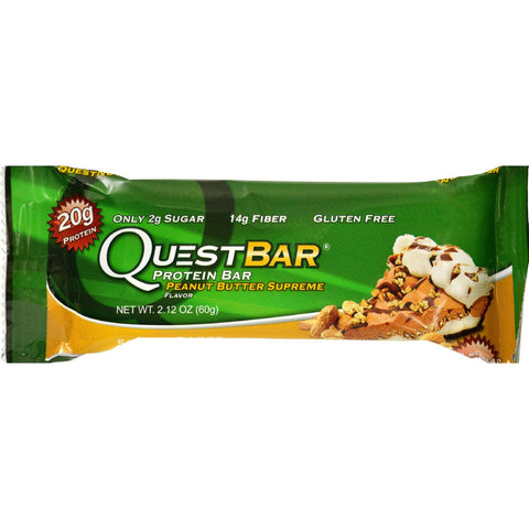 Quest Bar - Peanut Butter Supreme - 2.12 Oz - Case Of 12