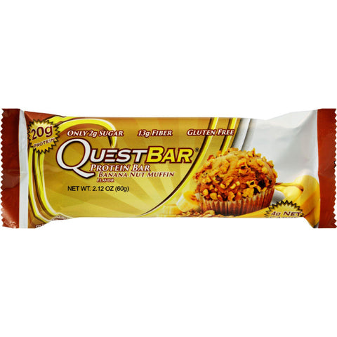 Quest Bar - Banana Nut Muffin - Gluten Free - 2.12 Oz - Case Of 12