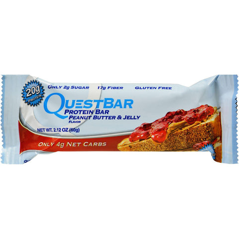 Quest Bar - Peanut Butter And Jelly - 2.12 Oz - Case Of 12