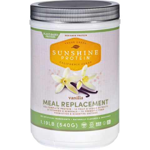 Sunshine Protein Meal Replacement - Plant-based - Vanilla - 1.19 Lb