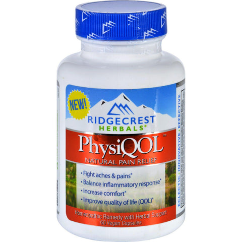 Ridgecrest Herbals Physiqol Pain Relief - 60 Vegetarian Capsules