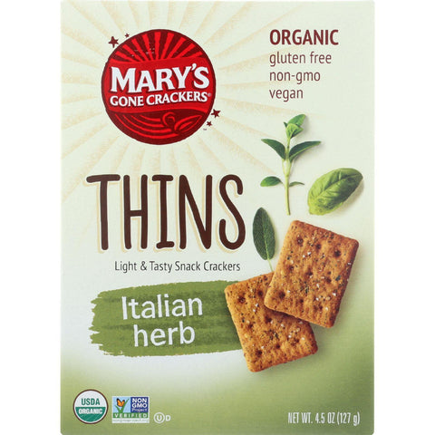 Marys Gone Crackers Crackers - Organic - Thins - 4.5 Oz - Case Of 6