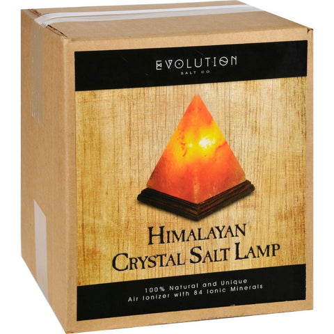 Evolution Salt Crystal Salt Lamp - Pyramid - 7 Inches - 1 Count