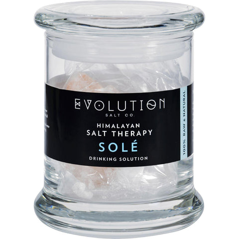 Evolution Salt Sole Drinking Solution - Glass Jar And Crystals - 12 Oz