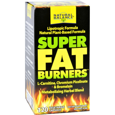Natural Balance Super Fat Burners - 120 Vegetarian Capsules