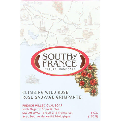 South Of France Bar Soap - Climbing Wild Rose - 6 Oz - 1 Each