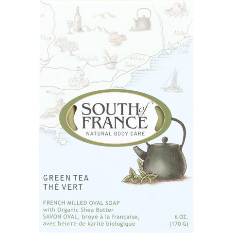 South Of France Bar Soap - Green Tea - 6 Oz - 1 Each