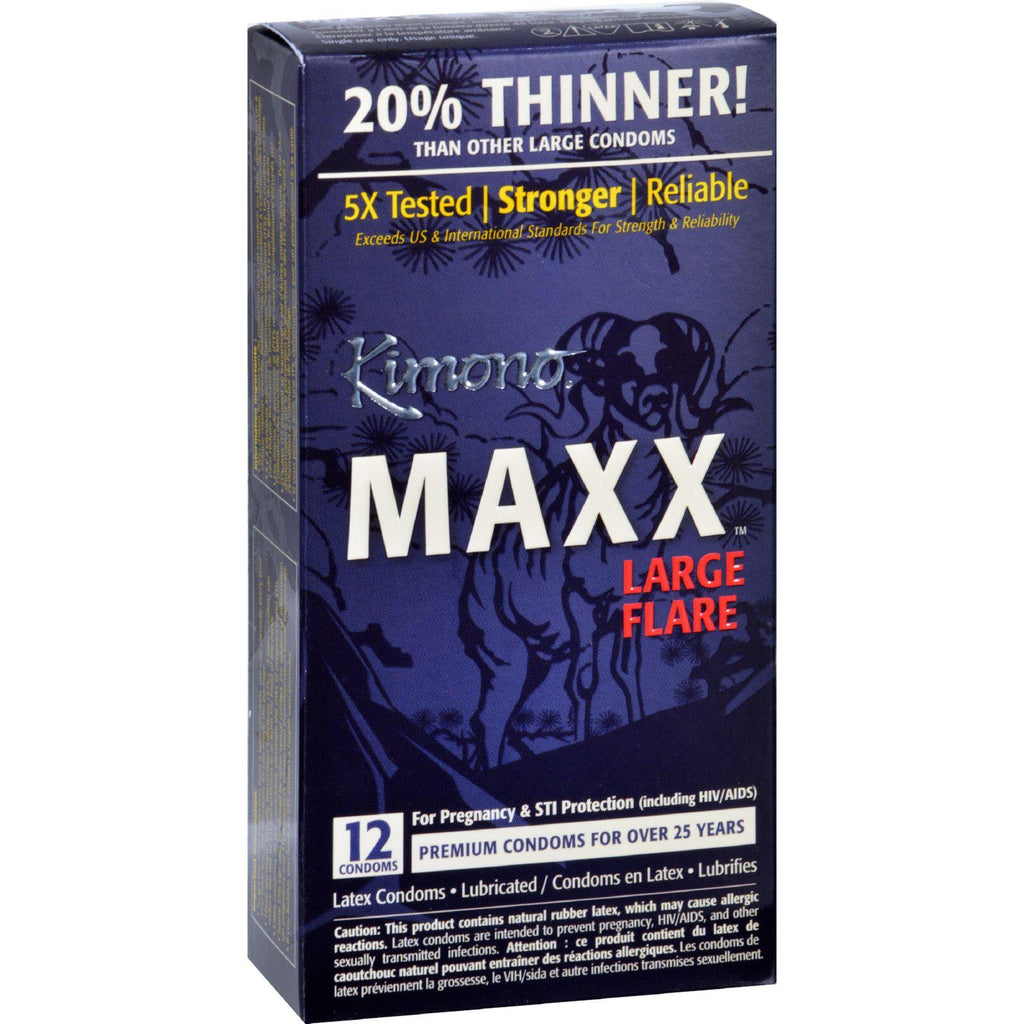 Kimono Condoms - Maxx - Large Flare - 12 Count