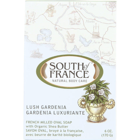 South Of France Bar Soap - Lush Gardenia - 6 Oz - 1 Each