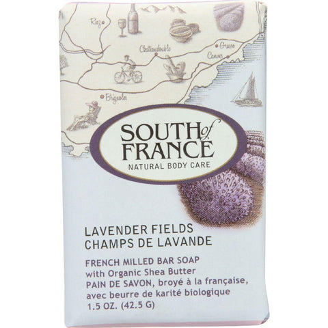 South Of France Bar Soap - Lavender Fields - Travel - 1.5 Oz - Case Of 12