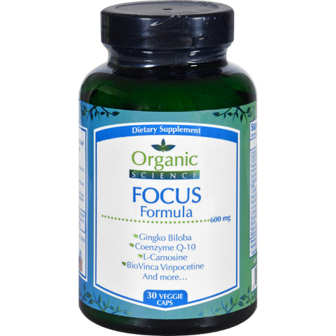 Organic Science Focus Formula - 30 Veggie Caps
