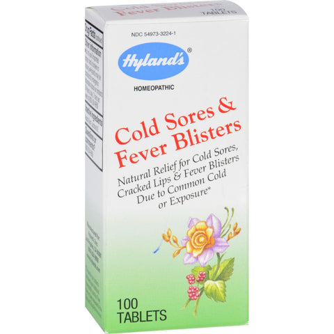 Hylands Homeopathic Cold Sores And Fever Blisters - 100 Tablets
