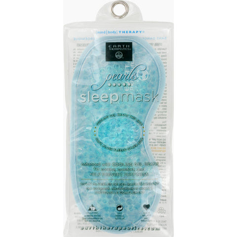 Earth Therapeutics Sleep Mask - Gel Beads - Blue - 1 Count