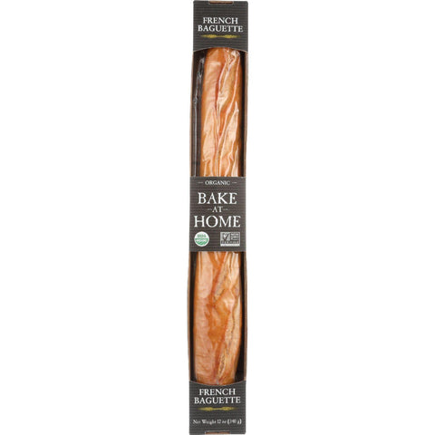 Essential Baking Company Bread - Organic - Bake At Home - French Baguette - 12 Oz - Case Of 12